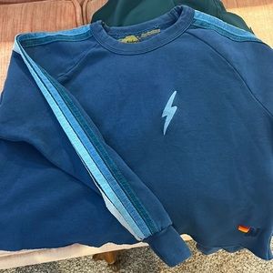 Aviator Nation Size M, Blues crop sweatshirt